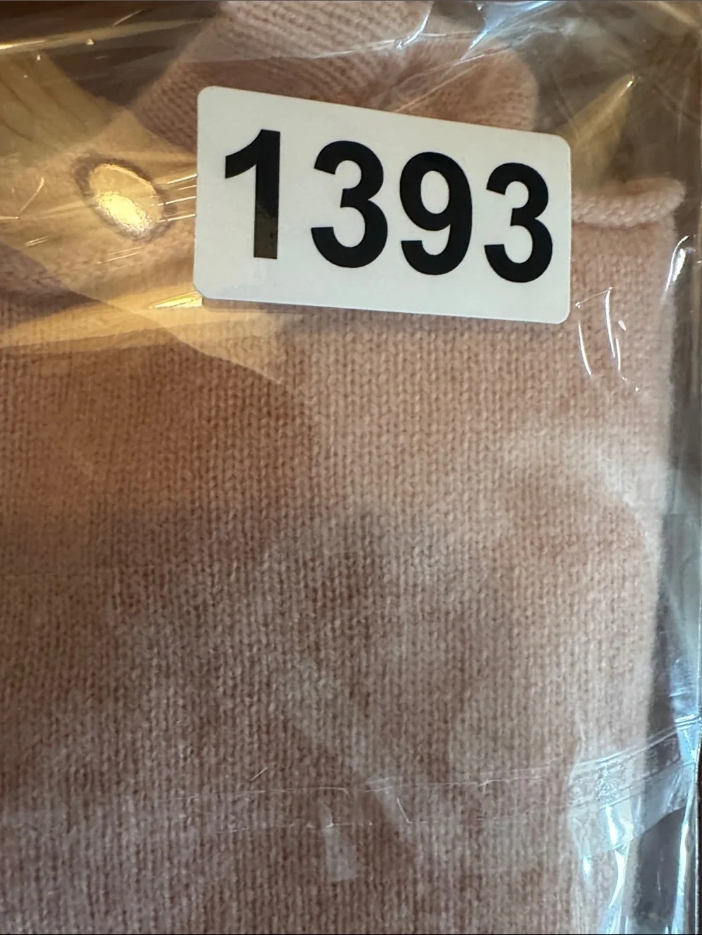 J Crew Italian Cashmere Long-Sleeve Crewneck Women's Top in Light Peach Size Med
